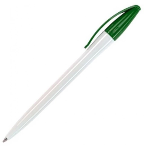 Шариковая ручка Dreampen Slim Classic, бело-зелёная фото 1