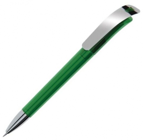 Шариковая ручка Dreampen Focus Transparent Metal Clip, зелёная фото 1