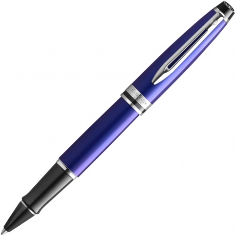 Ручка роллер Waterman Expert 3 (2093458) Blue CT F черные чернила подар.кор. фото 1