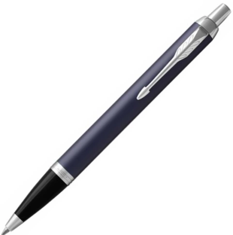 Ручка шариковая Parker IM Core K321 (1931668) Matte Blue CT M; синие чернила; подар.кор. фото 1
