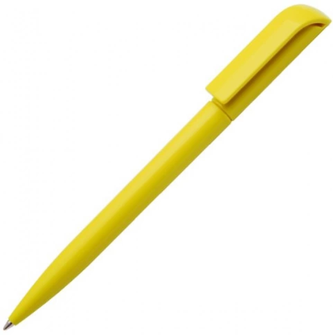 Ручка пластиковая шариковая Carolina Solid, жёлтая лимонный фото 1