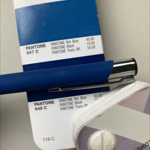 Ручка металлическая шариковая Z-PEN, COSMO Soft Touch, глубоко тёмно-синяя фото 3