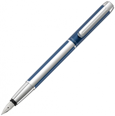Ручка перьевая Pelikan Elegance Pura P40 (PL954966) Blue Silver EF перо сталь нержавеющая подар.кор. фото 1