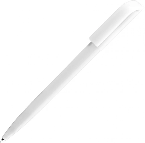 Ручка пластиковая шариковая SOLKE Global, белая фото 1