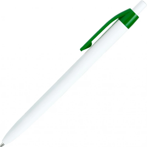 Шариковая ручка Vivapens Darom, белая с зелёным фото 3