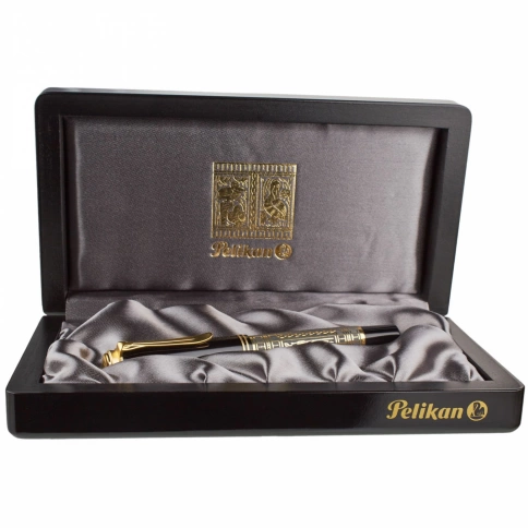 Ручка перьевая Pelikan Toledo M 700 (PL927822) черный серебро 925 пробы 11.68г M перо золото 18K с родиевым покрытием подар.кор. фото 7