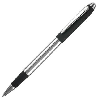 Ручка роллер Senator Nautic, чёрная с серебристым фото 1