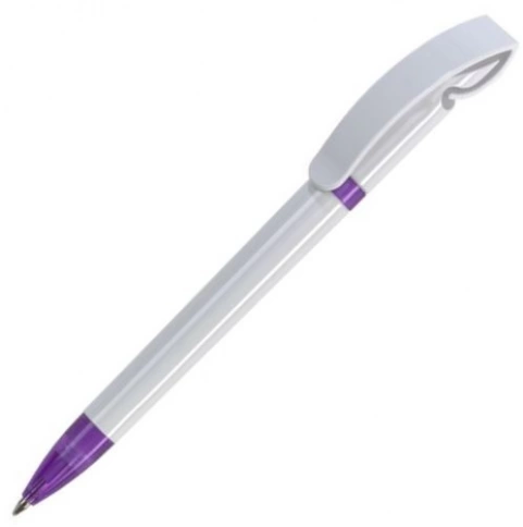 Шариковая ручка Dreampen Cobra Classic, белая с фиолетовым фото 1