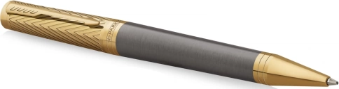 Роллер ручка Parker Ingenuity Pioneers T571 (2200951) Arrow Grey GT; F черные чернила; подарочная коробка фото 2