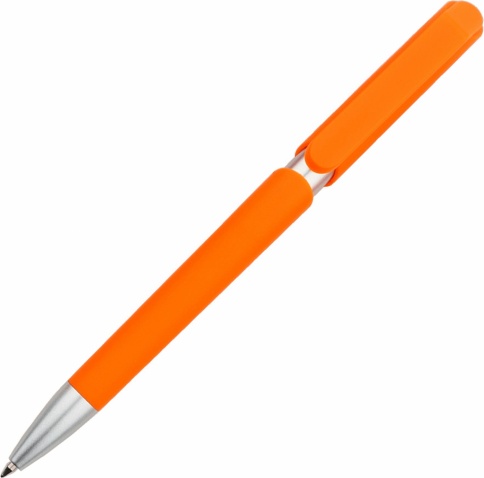 Ручка пластиковая шариковая Vivapens ZOOM SOFT, оранжевая фото 3