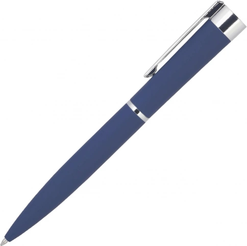 Ручка металлическая шариковая Vivapens GROM SOFT, синяя фото 2