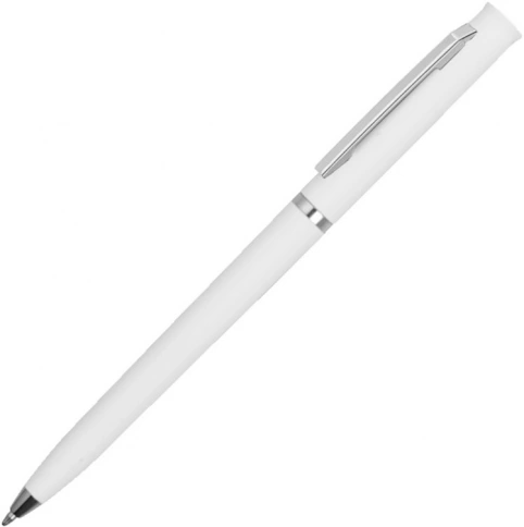 Ручка пластиковая шариковая Vivapens EUROPA SOFT, белая фото 2