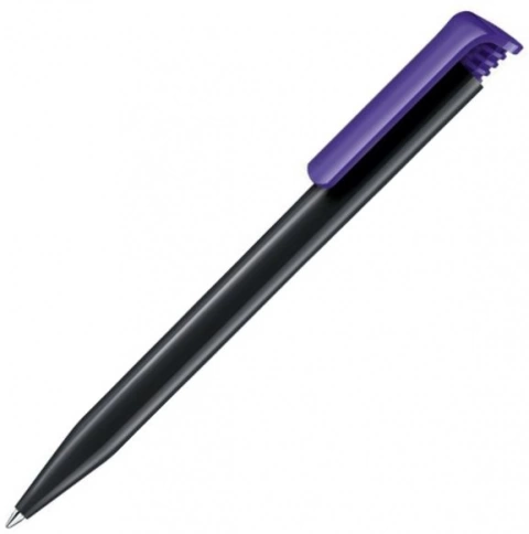 Шариковая ручка Senator Super-Hit Recycled, чёрная с фиолетовым фото 1