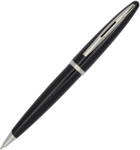 Шариковая ручка Waterman Carene (S0293950) Black ST; M синие чернила; подарочная коробка фото 5