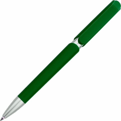 Ручка пластиковая шариковая Vivapens ZOOM SOFT, зелёная фото 3