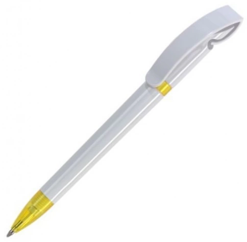 Шариковая ручка Dreampen Cobra Classic, белая с жёлтым фото 1