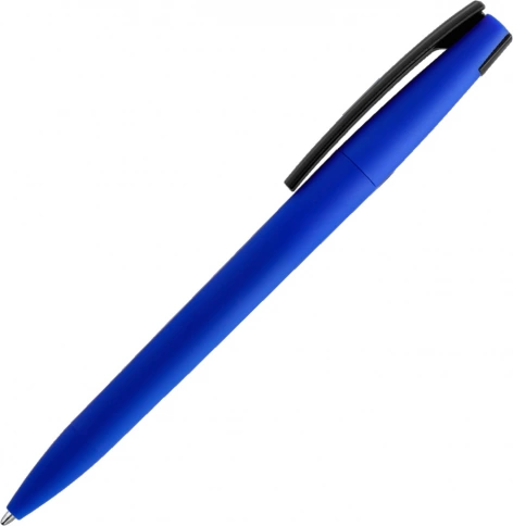 Ручка пластиковая шариковая Solke Zeta Soft Blue Mix, синяя с чёрным фото 3