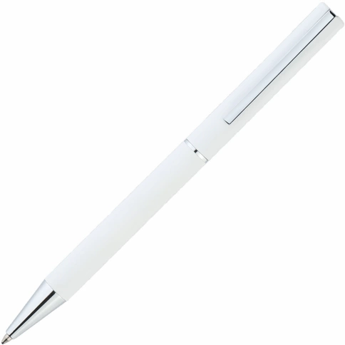 Ручка металическая шариковая Vivapens Argon Soft с софт-тач, белая фото 3