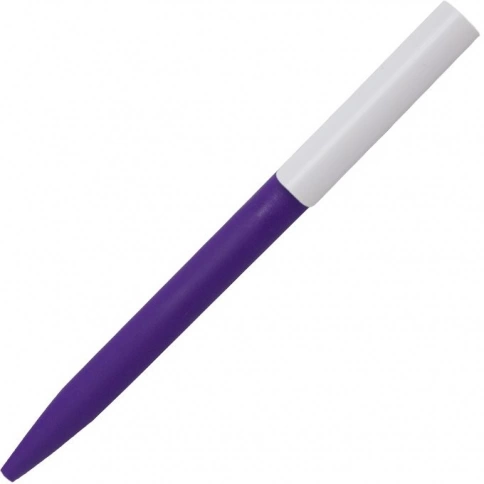 Ручка пластиковая шариковая Stanley Soft, фиолетовая с белым фото 2