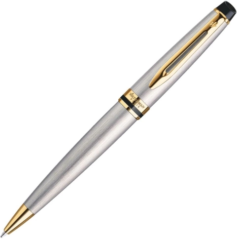 Шариковая ручка  Waterman Expert 3 (S0952000) Stainless Steel GT; M синие чернила; подарочная коробка фото 1