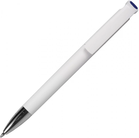 Ручка пластиковая шариковая Z-PEN, GRACIA, белая с синим фото 2